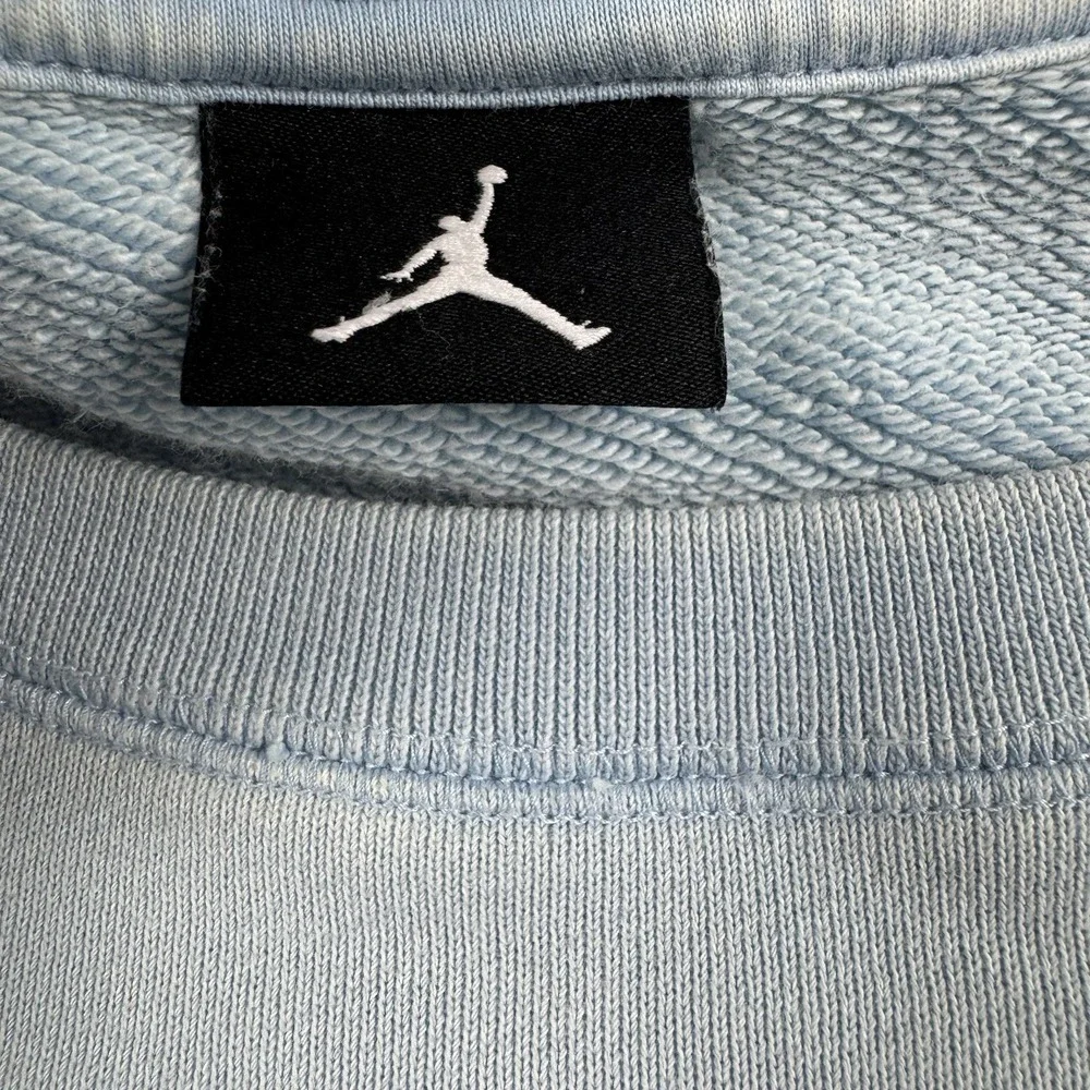 Jordan X Union‎ Blue Graphic Heavy Cotton Crewneck Size Large Tall